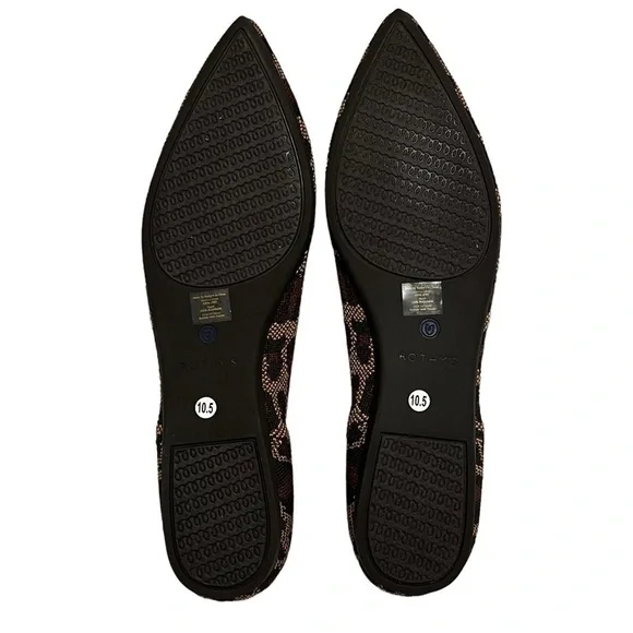 New in Box Rothy’s the Point Ballet Flat Slip On Shoe in Mocha Spot Animal 10.5 - Picture 5 of 11